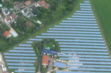 Solarpark Langenbogen von oben