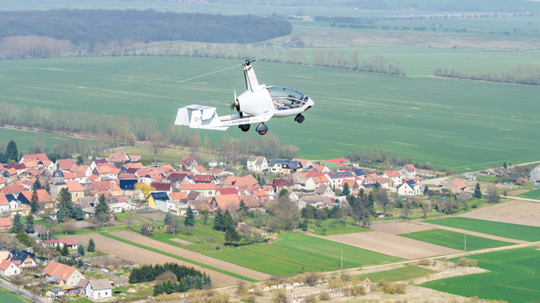Flug über Thüringen mit dem Rotorvox C2A