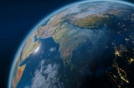 Erde im Weltraum