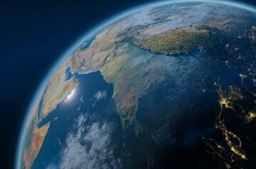 Erde im Weltraum